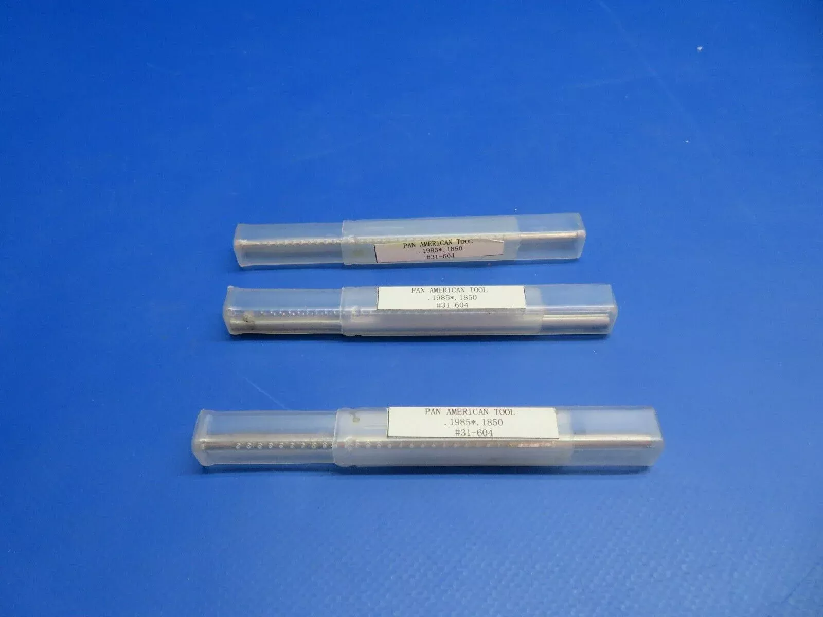 .1985 X .1850 HSS Piloted Chucking Reamer P/N 31-604 LOT OF 3 NOS (1022-523)
