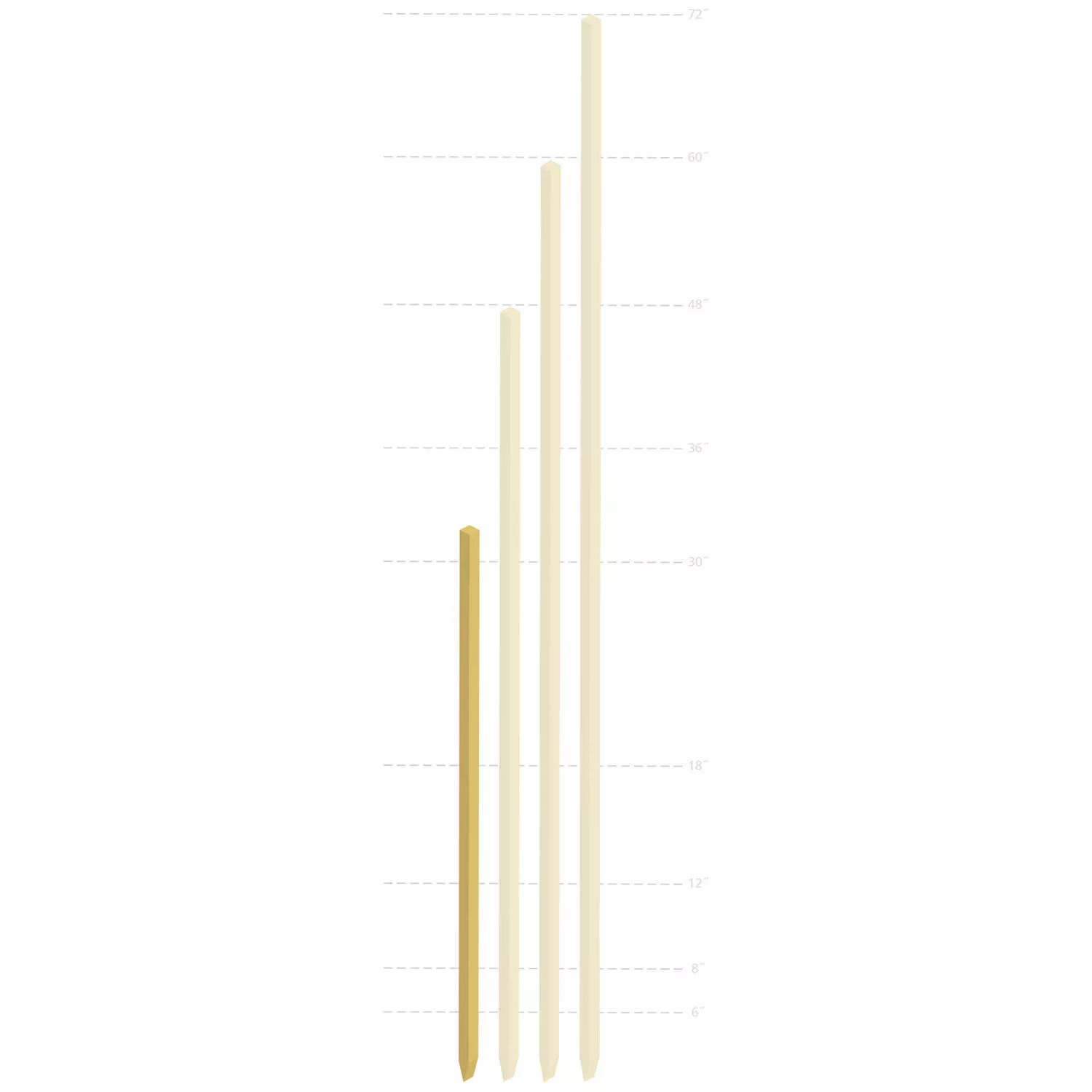 Hardwood Plant and Tree Stakes