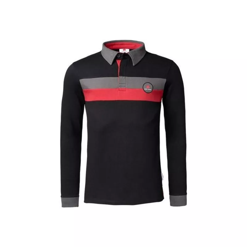 *SPECIAL PRICE* – Massey Ferguson – Mens Black Long-Sleeved Polo Shirt – X993312010
